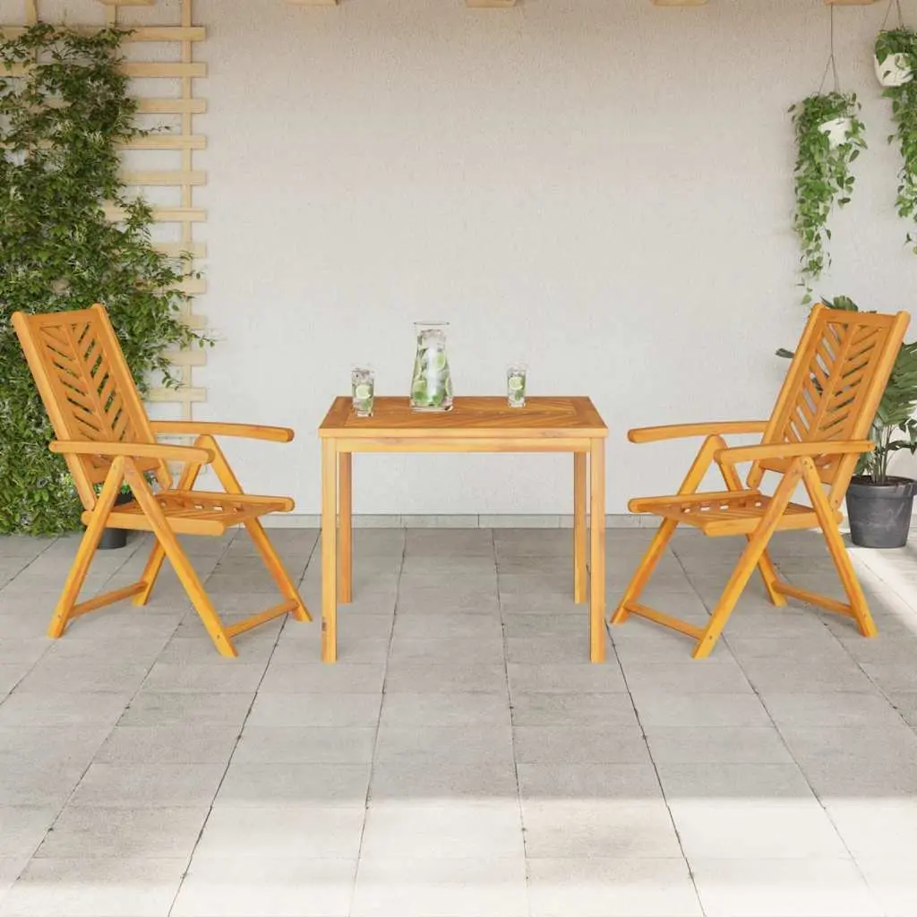 3-Piece Acacia Dining Set