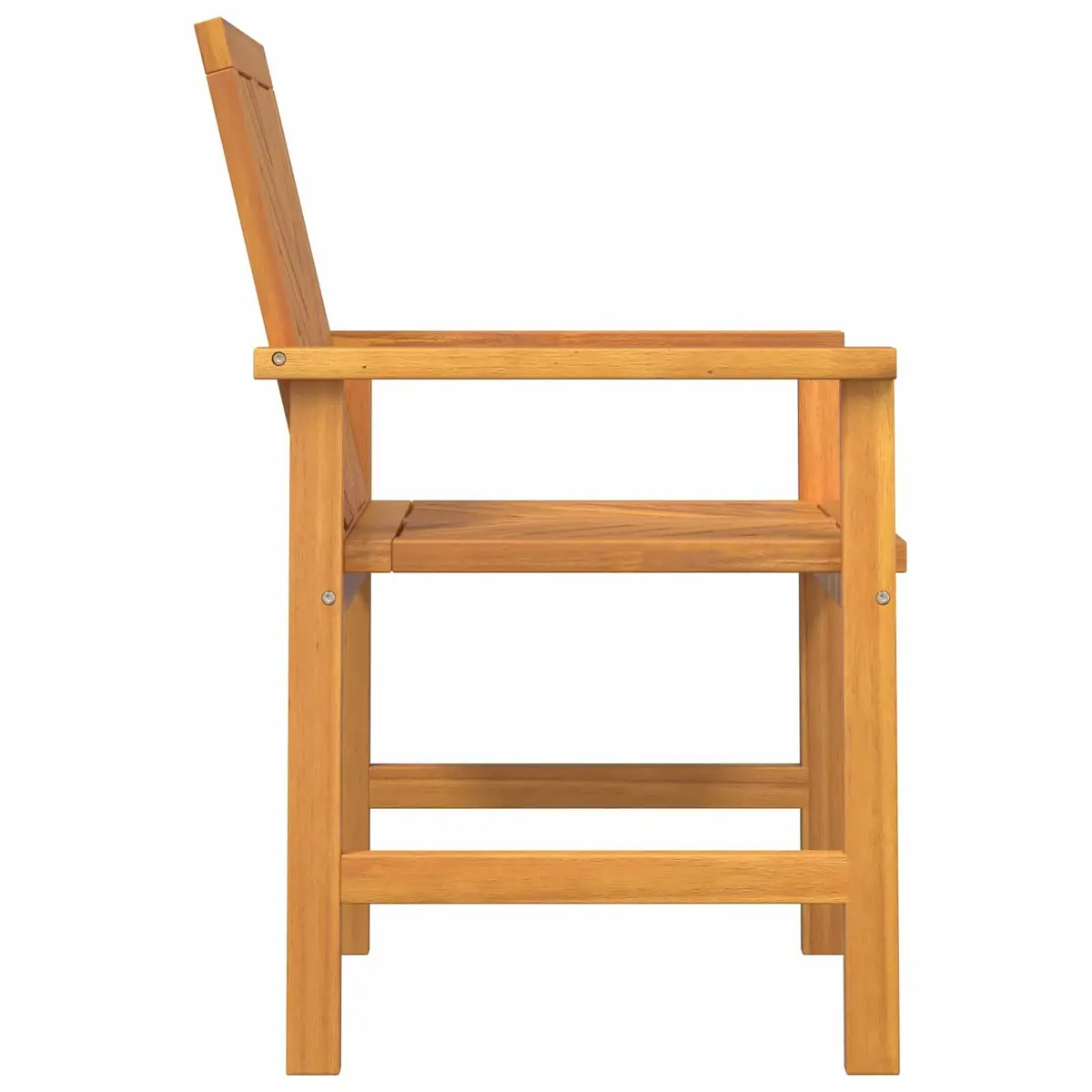 Outdoor Dining Chair Set 6 pcs Acacia Wood Garden Backyard Terrace Seating