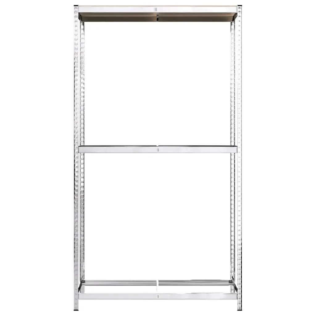 Tire Rack 2-Layer Heavy-Duty Steel Adjustable Shelving 110x40x180 cm Silver
