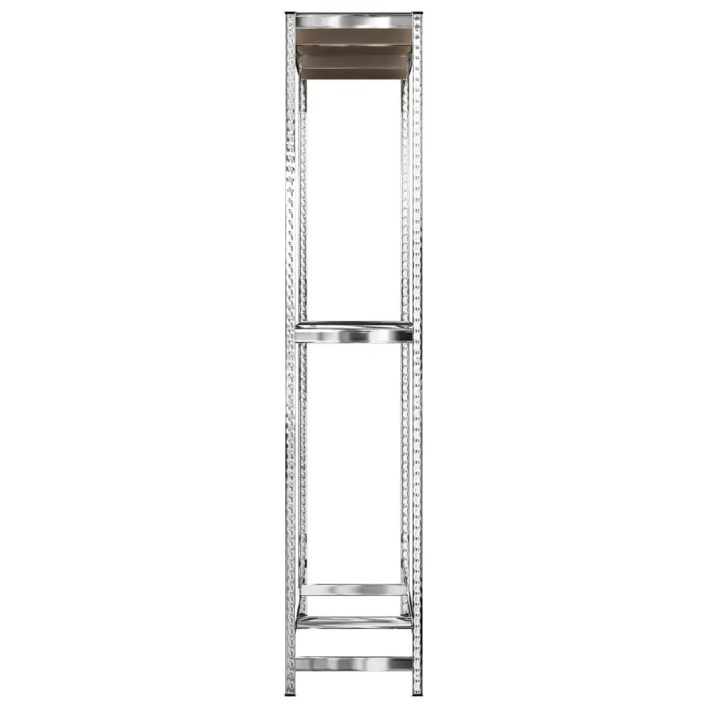 Tire Rack 2-Layer Heavy-Duty Steel Adjustable Shelving 110x40x180 cm Silver