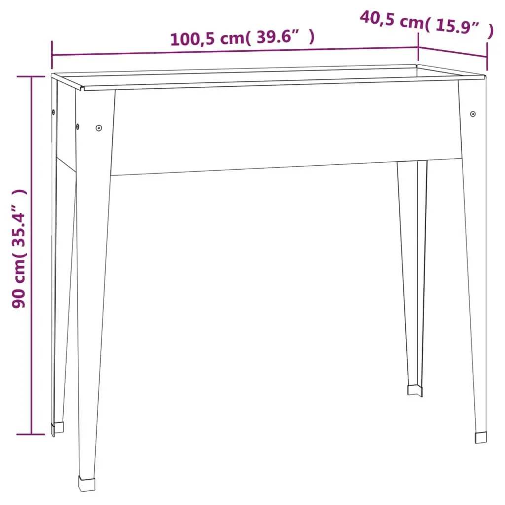 Garden Planters Raised Bed High Feet 2 pcs Silver