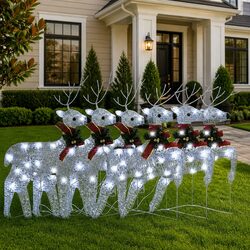 Festive Silver Christmas Reindeer for Your Home