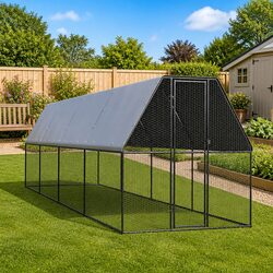 Your Outdoor Chicken Cage Run 2x8x2 m Awaits