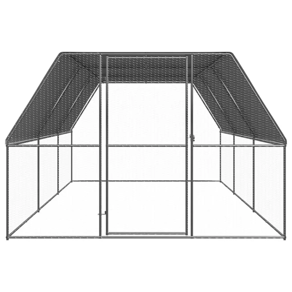 Outdoor Chicken Cage Galvanised Steel 3x6x2m