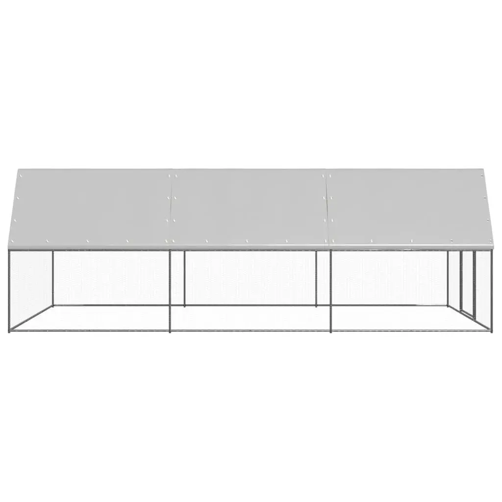Outdoor Chicken Cage Galvanised Steel 3x6x2m