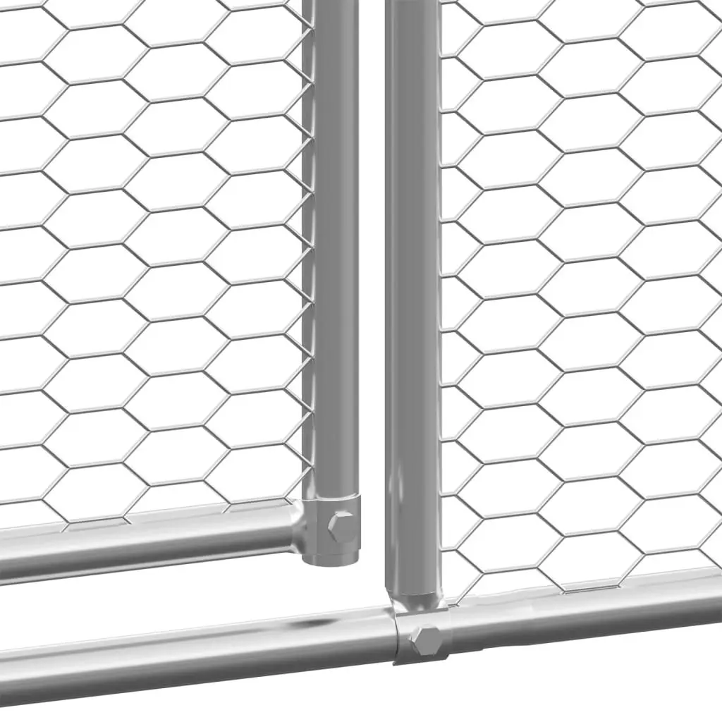 Outdoor Chicken Cage Galvanised Steel 3x6x2m