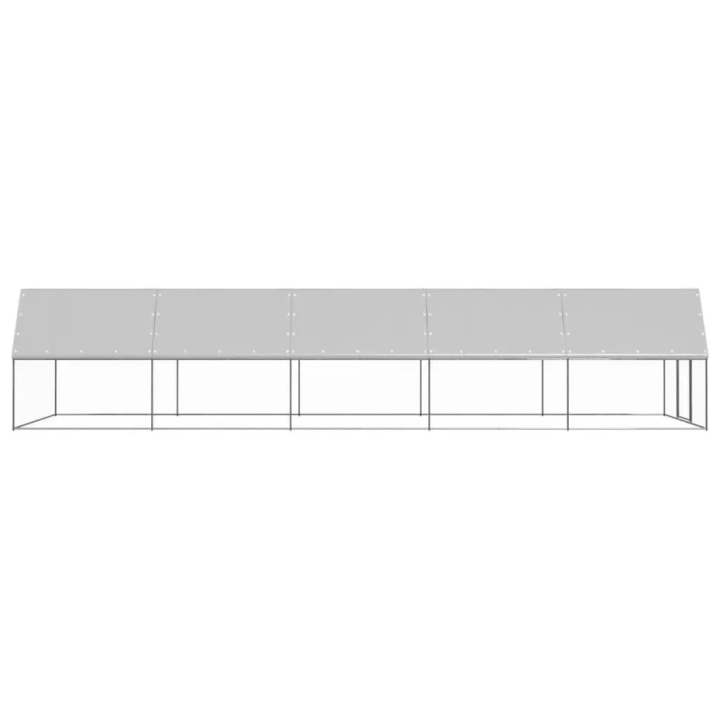 Outdoor Chicken Cage Galvanised Steel Large 3x10x2m Poultry Duck Enclosure