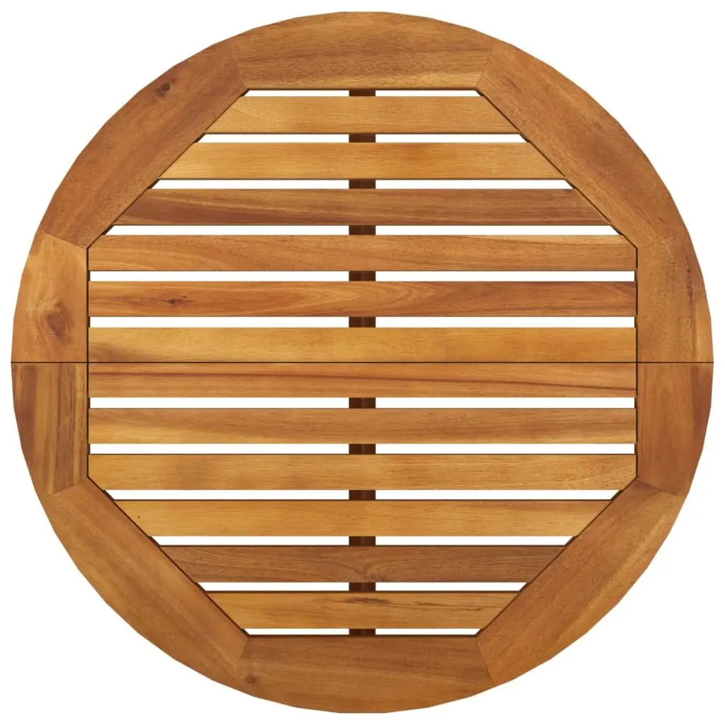 Garden Bar Set Solid Wood Acacia Brown 3 Piece