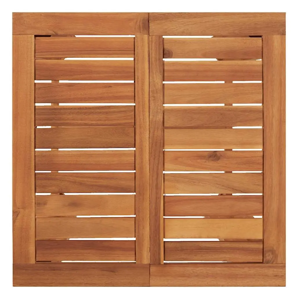 Garden Bar Set Solid Acacia Wood Brown 3 Piece Outdoor Furniture