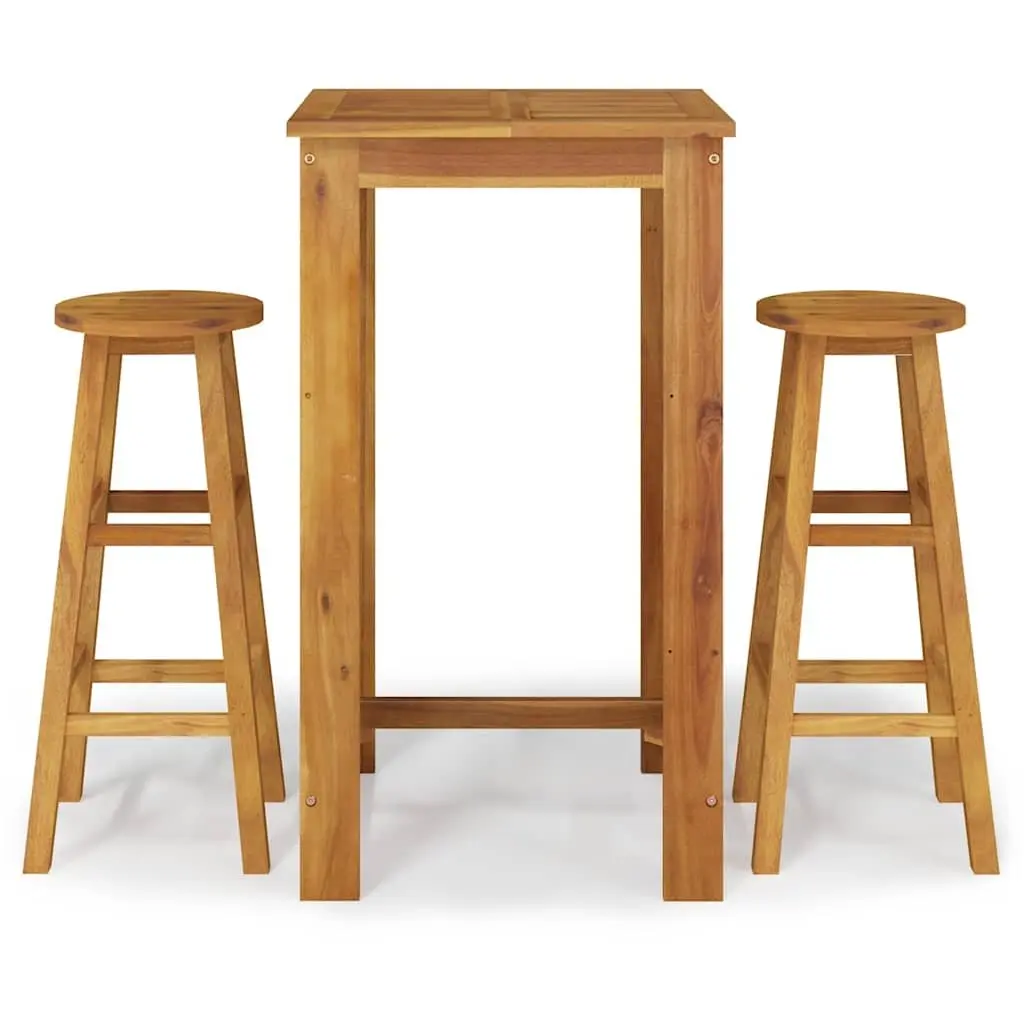 Garden Bar Set in Solid Acacia Wood