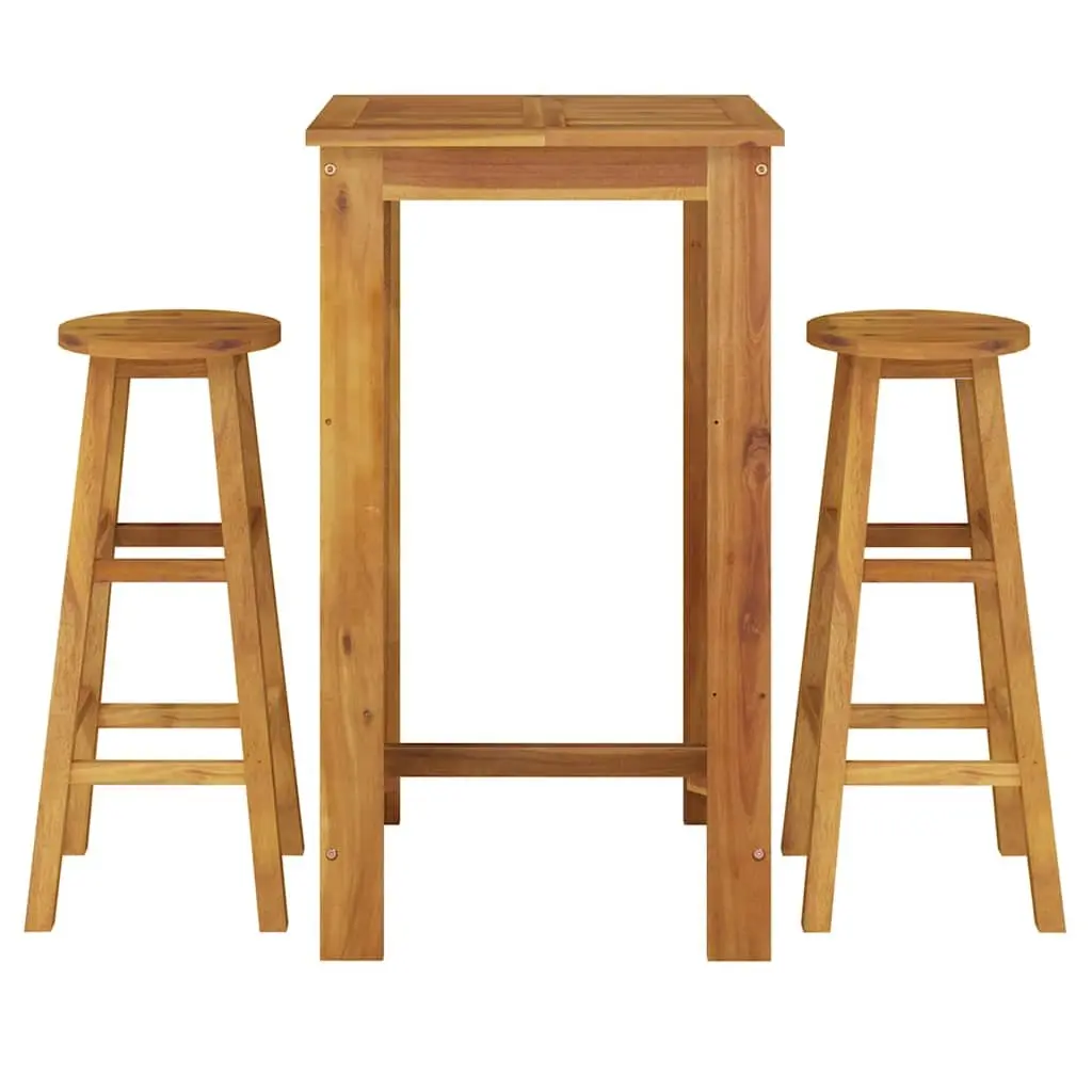Garden Bar Set in Solid Acacia Wood
