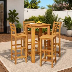 Discover the Comfort of a 5 Piece Garden Bar Set in Brown