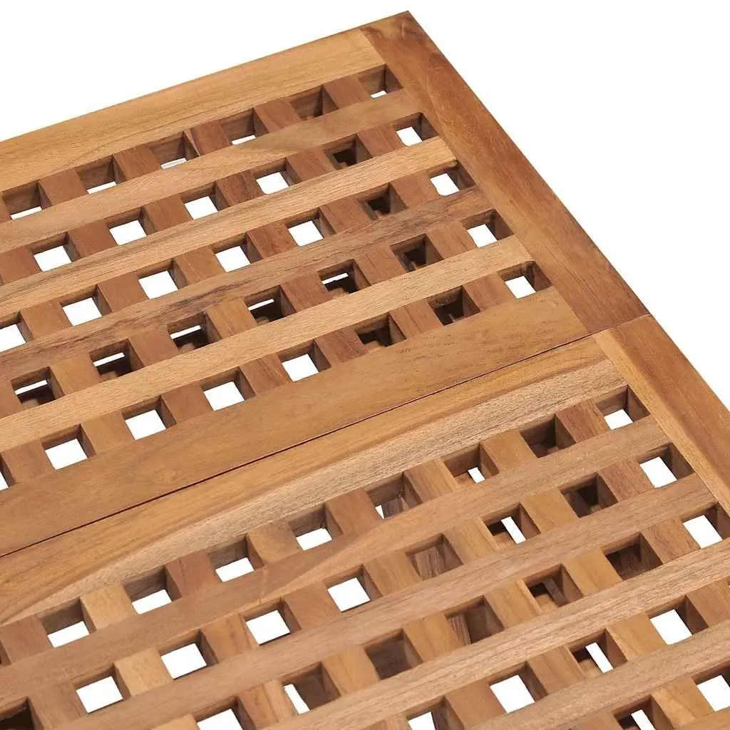 Folding Garden Table 50x50x50 cm Outdoor Dining Picnic Furniture Brown Wood