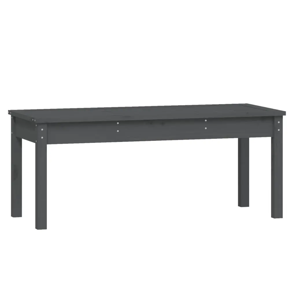 Garden Dining Set Grey Wood 4 Piece Outdoor Furniture Patio Balcony Table Chair
