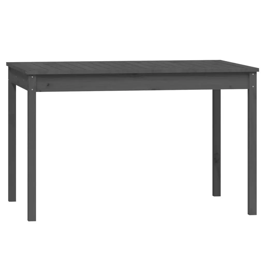 Garden Dining Set Grey Wood 4 Piece Outdoor Furniture Patio Balcony Table Chair