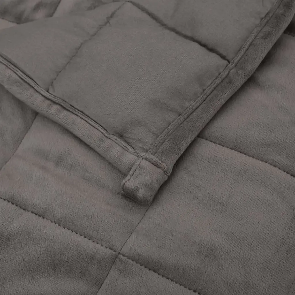 Weighted Blanket Grey 152x203 cm 7 kg Pressure Therapy Sleep Aid