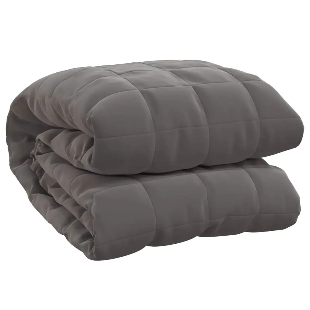 Weighted Blanket Grey 152x203 cm 11 kg Breathable Fabric Sleep Aid Pressure