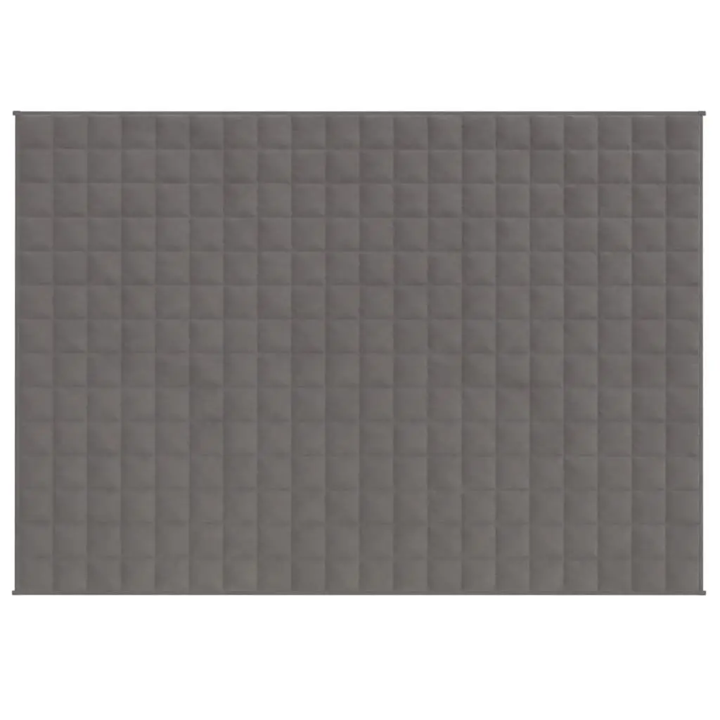 Weighted Blanket Grey 152x203 cm 11 kg Breathable Fabric Sleep Aid Pressure