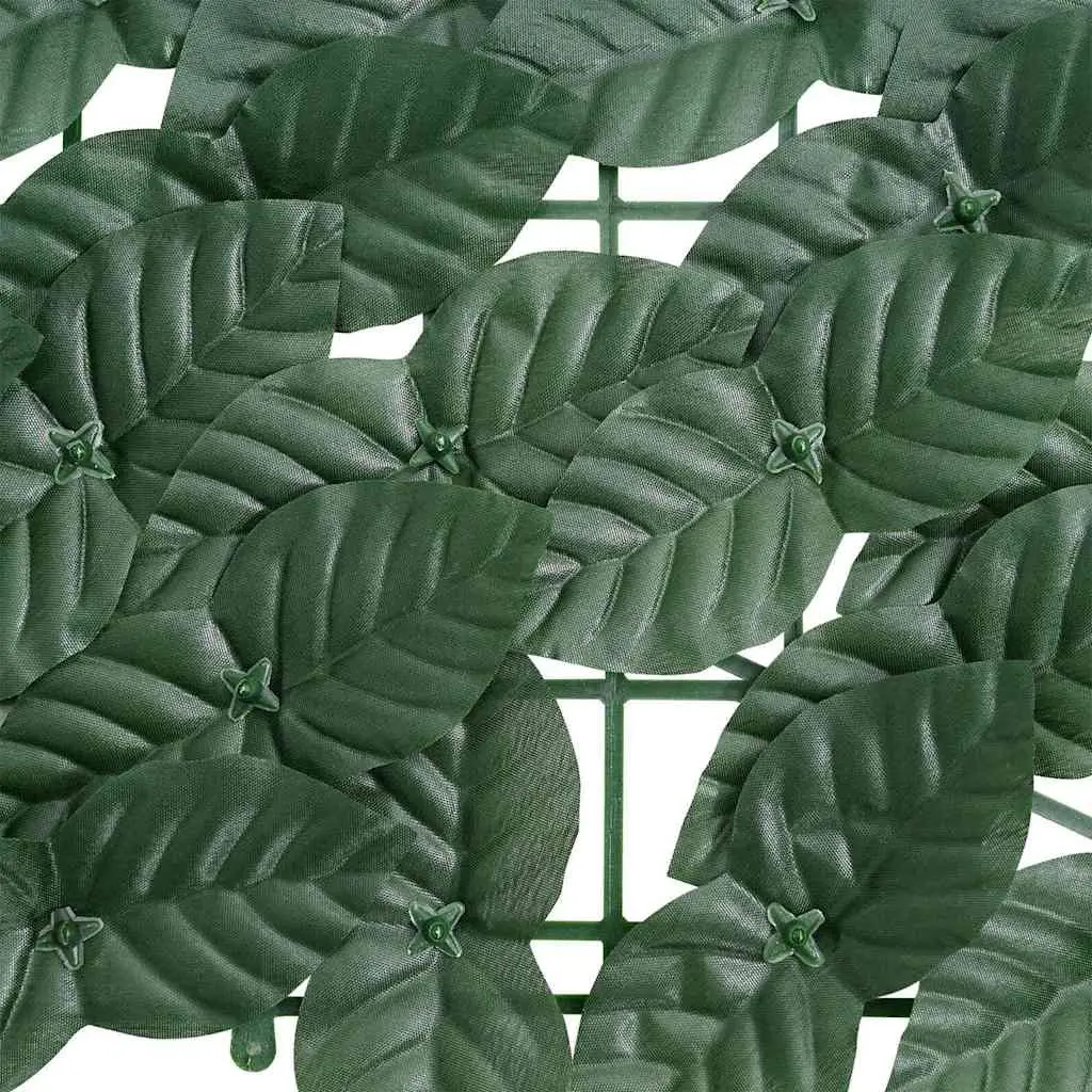 Garden Privacy Screen Dark Green Leaves 500 x 100 cm