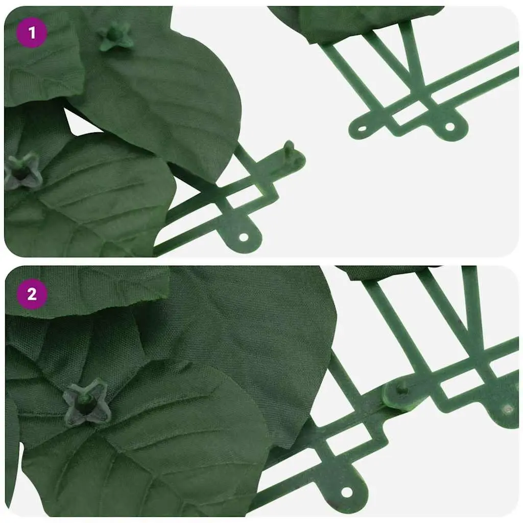 Garden Privacy Screen Dark Green Leaves 500 x 100 cm