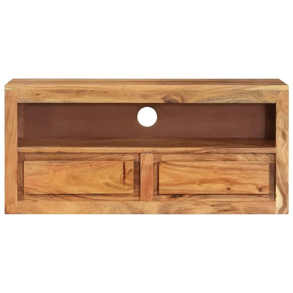 TV Cabinet Solid Wood Acacia 88x30x40 cm Storage Drawers