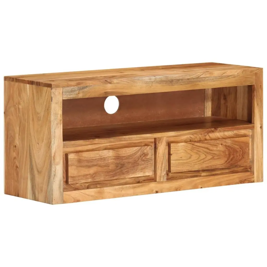 TV Cabinet Solid Wood Acacia 88x30x40 cm Storage Drawers