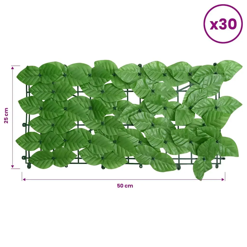 Garden Privacy Screen Green Leaves 500 x 75 cm