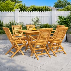 Enjoy Your Garden with This 7 Piece Dining Set