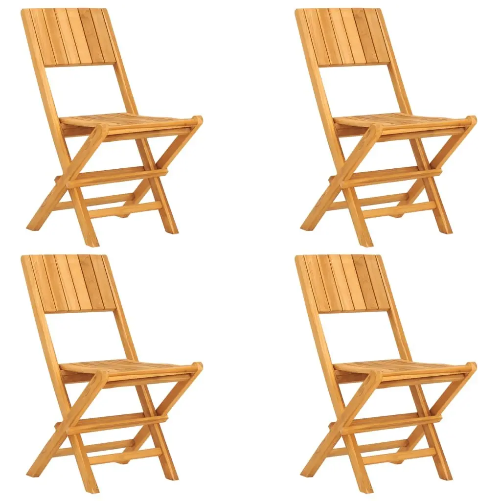 Garden Dining Set Foldable Teak Wood 5 Piece