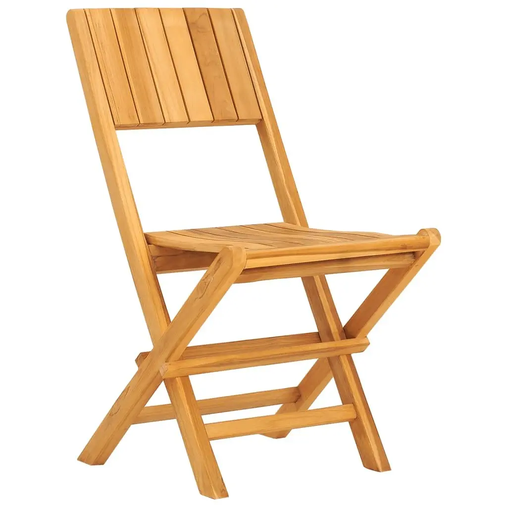 Garden Dining Set Foldable Teak Wood 5 Piece