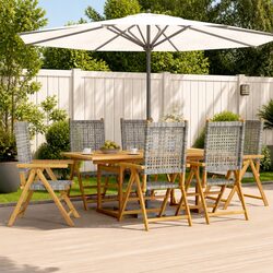 Enjoy the Comfort of Folding Garden Chairs - 6 pcs