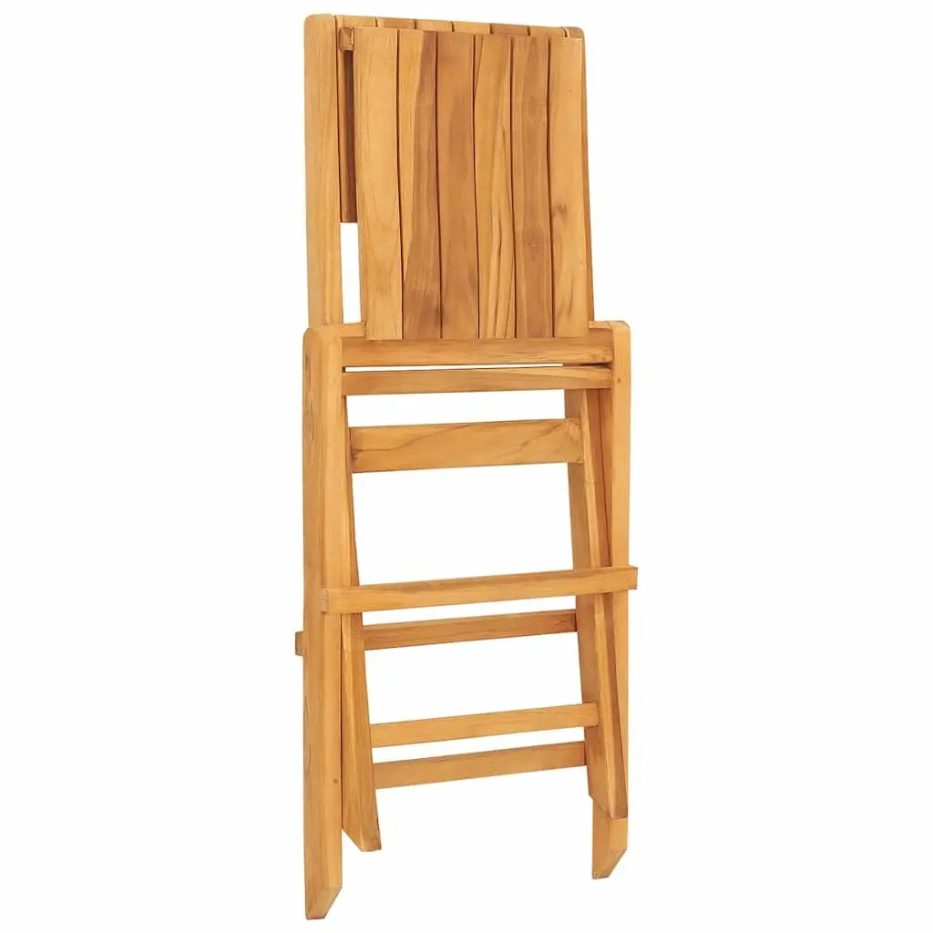 Folding Garden Chairs 6 pcs Outdoor Seating Wooden Slatted Design Backrest