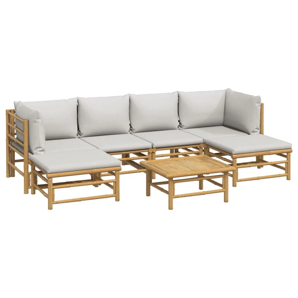 7-Piece Bamboo Garden Lounge Set