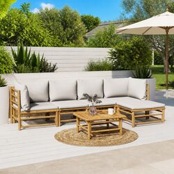 Create a Relaxing Outdoor Space with a Bamboo Lounge Set