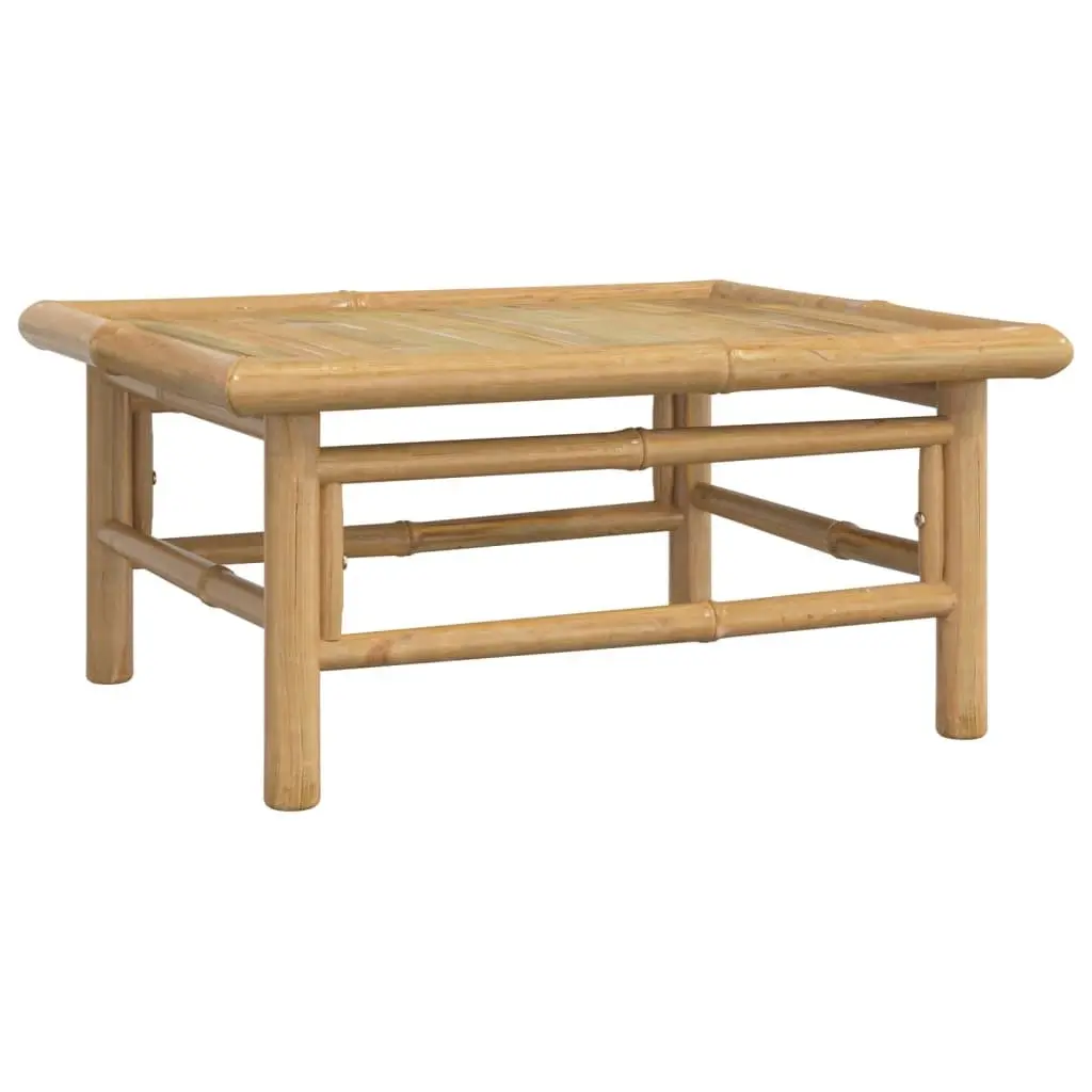 5 Piece Bamboo Garden Lounge Set Outdoor Furniture with Taupe Cushions Sofa
