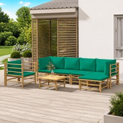 Your Perfect 7-Piece Bamboo Lounge Set for Outdoor Fun