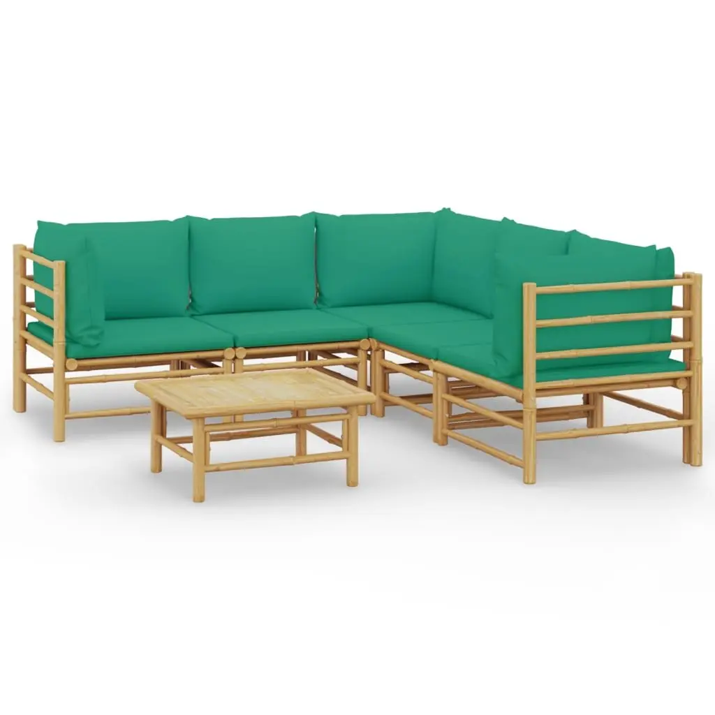 6-Piece Bamboo Garden Lounge Set