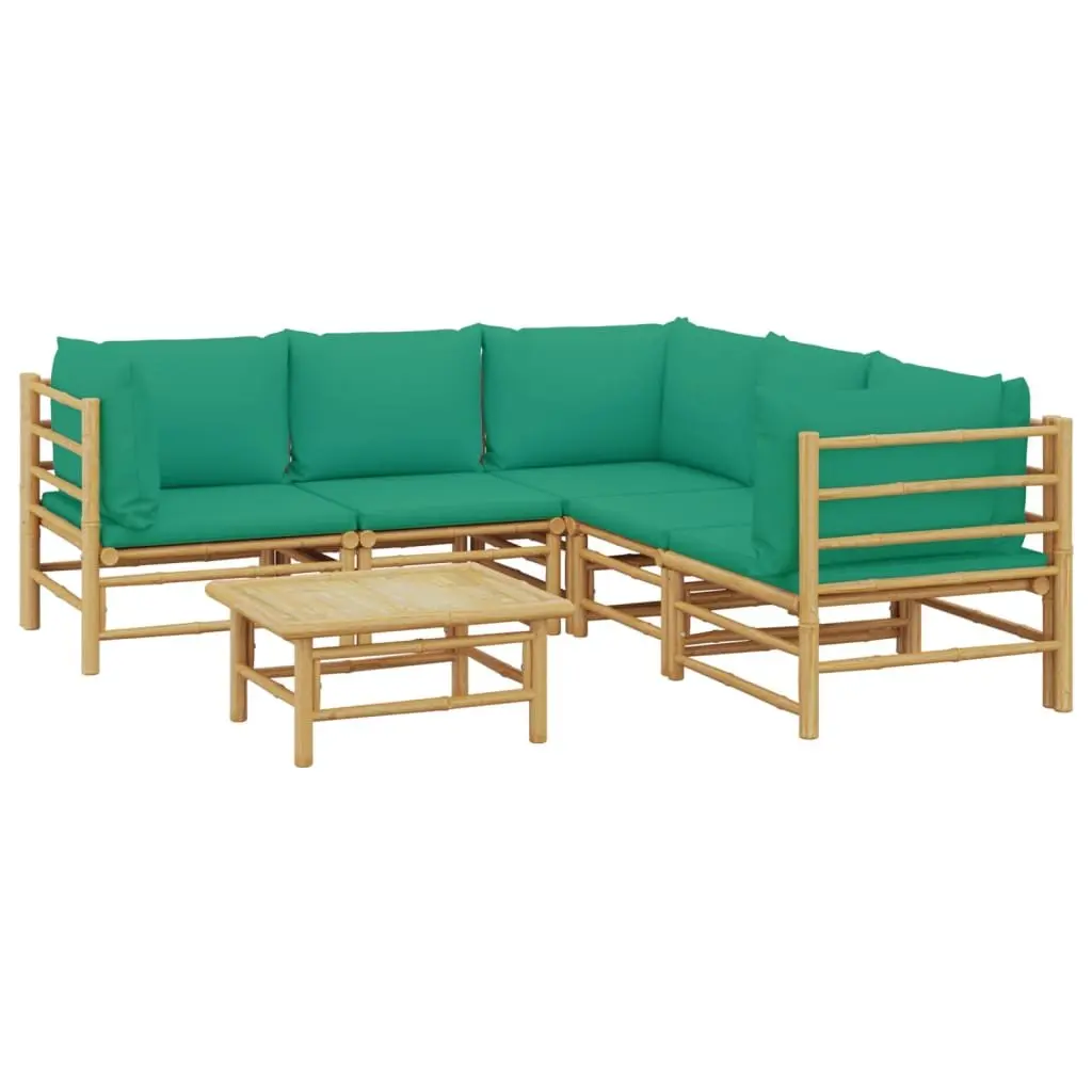 6-Piece Bamboo Garden Lounge Set