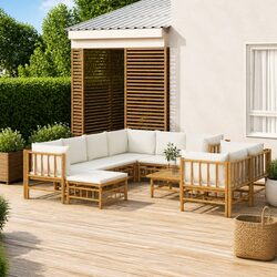 Your Perfect Outdoor 10-Piece Lounge Set Awaits