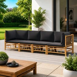 Your Go-To Bamboo Garden Lounge Set for Comfort