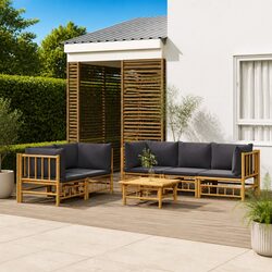 Explore Your Outdoor Comfort with Our 6-Piece Bamboo Set