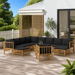 Friendly 12 Piece Bamboo Lounge Set for Your Outdoor Living