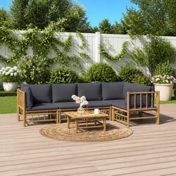 Create Your Outdoor Oasis with This Bamboo Lounge Set