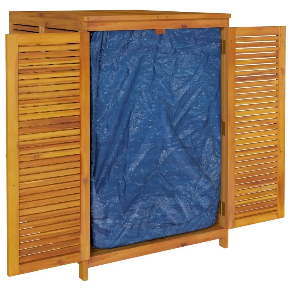 Outdoor Garden Storage Box 140x87x104 cm Solid Wood Acacia Brown Bench Chest