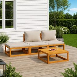 Friendly 4 Piece Outdoor Lounge Set for Cozy Relaxation