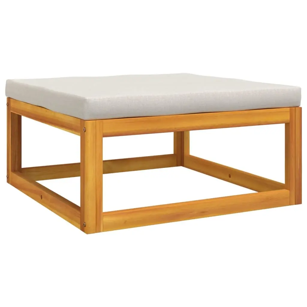 4 Piece Garden Lounge Set Solid Acacia Wood Outdoor Furniture with Cushions