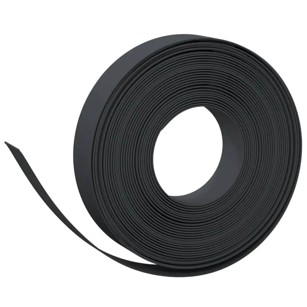 Garden Edging Borders Flexible Black 10m 3 Pieces Outdoor Lawn Edge Strips