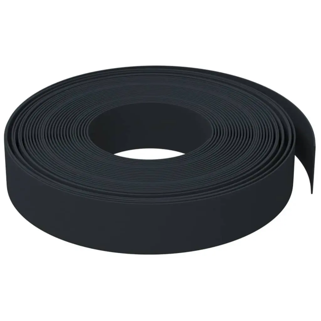 Garden Edging Borders Flexible Black 10m 3 Pieces Outdoor Lawn Edge Strips