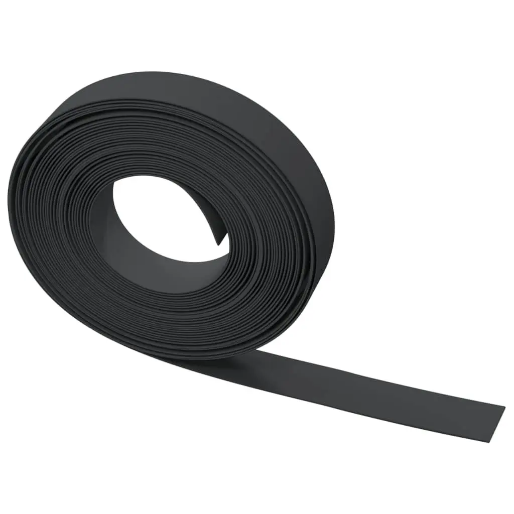 Garden Edging Borders Flexible Black 10m 3 Pieces Outdoor Lawn Edge Strips