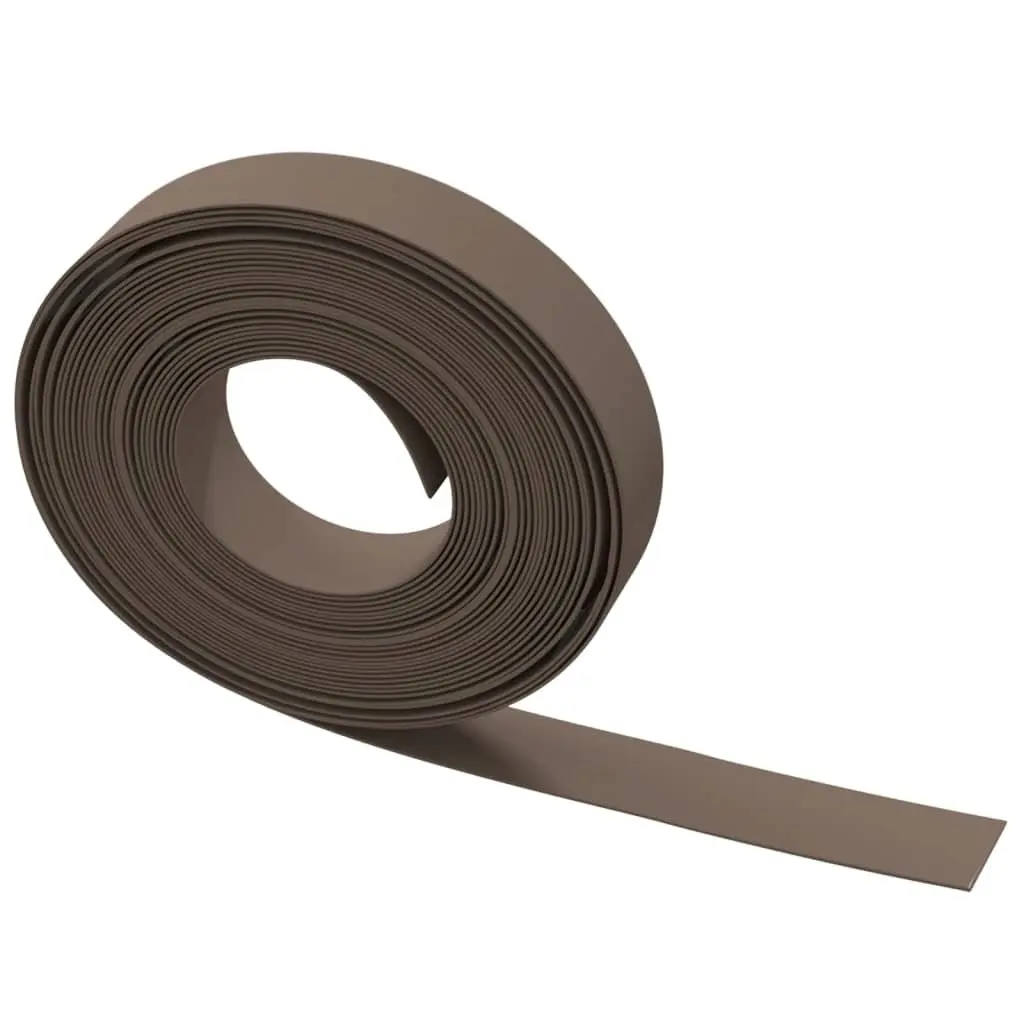 Garden Border Edging Flexible Brown 10 m